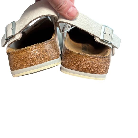 New Birkenstock Professional Clog Size EU 40, US W9, M7 White Natural Leather - Picture 4 of 9